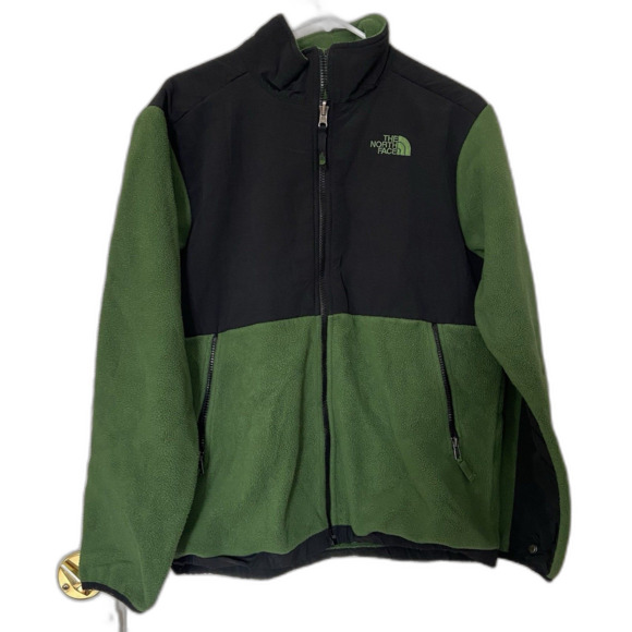The North Face Denali Fleece Jacket — Boys XL (18/20) Green/Black - Picture 2 of 8